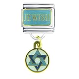 Jewish Religious Italian Charms Bracelet Link