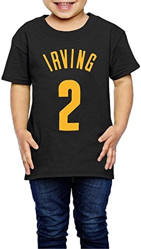 OZZLC Kyrie Irving Unisex Tee Shirt 4 Toddler Black For 2-6 Years Old