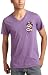 Ed Hardy Men's V-Neck Tee With New Brad Logo,Purple,XX-Large