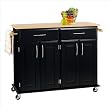 Home Styles Furniture Madison Kitchen Cart in Black