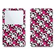 Skully Pink Design Skin Decal Sticker for Apple iPod video 30GB/ 60GB/ 80GB Player