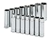 SK 4819-6 19 Piece 1/2-Inch Drive 6 Point 3/8-Inch to 1-1/2-Inch Deep Standard Socket Set