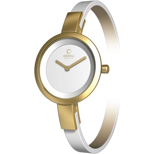 Obaku Harmony Damen-Armbanduhr V129L GIRW Titan-Glas