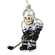 Vancouver Canucks NHL Glass Hockey Player Ornament (4")