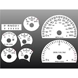 1999-2002 Dodge Ram Diesel Cummins White Face Gauges 