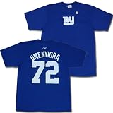 ジャイアンツ ≪#72 ウメニオーラ≫ ネームナンバーＴシャツ/ブルー 【NFLグッズ】の画像