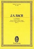 Kantate Nr. 12 (Dominica Jubilate): Weinen, Klagen, Sorgen, Zagen. BWV 12. 3 Solostimmen, Chor und Kammerorchester. Studienpartitur. (Eulenburg Studienpartituren)