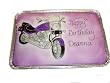 Birthday Motorcycle Cookie Cake