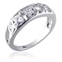 Aesthetically stylish: Sterling Silver Promise Ring with Cubic Zirconia