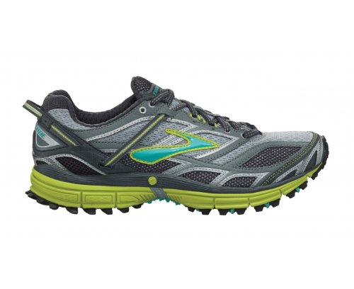 BROOKS Trailblade Damen Trail Laufschuhe, Silber/GrÃ¼n, 42.5 - Breite B