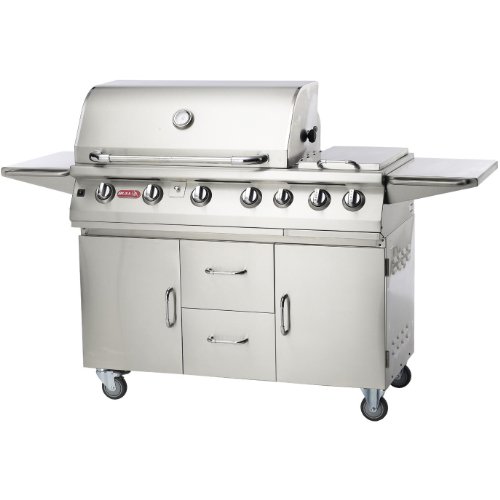 Bull Premium 7-burner Stainless On Cart