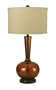 Candice Olson Lighting Fitzgerald Hand-Blown Table Lamp, Amber/Off-White