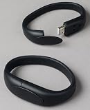 Black Wristband USB Flash Memory Drive 16GB