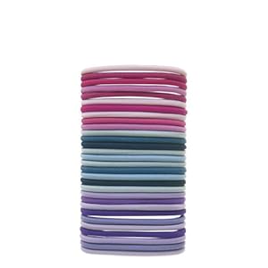 Scunci Effortless Beauty Large No-damage Pastel Elastics, 30-Count
