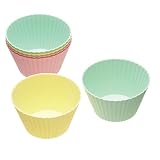 Pack of Six Flexible Silicone Muffin Cases: muffin pan silicone
