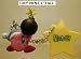 Nintendo Kirby Figure Keychain Link Bomb Kirby( Tiny Mini Keychain )