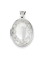Sterling Silver Oval Locket