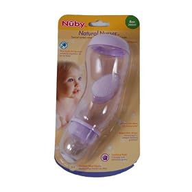 Nuby Natural Curve Nurser - 8oz - Blue