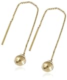 9ct Yellow Gold AME101983 Ladies Pull Through Earrings