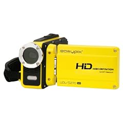 Easypix WDV5270 HD Lagoon Unterwasser Camcorder (6,9 cm (2,7 Zoll) Display, HD-Ready ,Flash, LiIon wasserdicht) gelb