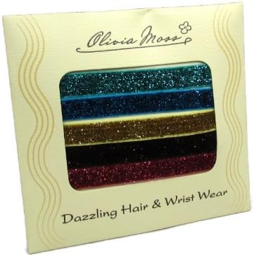 Dazzling Stretch Ponytail Holders By Olivia Moss (5 Pack- Set 6)