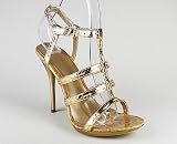 Strappy Snake Peep Toe Heel