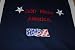 Embroidered God Bless America T with USA patch Adult-M