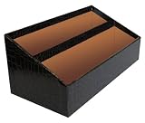 Aurora Products File Organizer, 12.5 x 5.69 x 5 Inches, Brown Croc/Tudor Brown (09297-6)