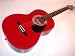 Trinity River, TA138TRD, Acoustic Concert Guitar - Transparent Red