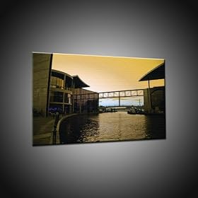 Bundestag allemand, la Spree in 70x110 cm