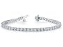 5.00 cttw Round Diamonds Tennis Bracelet - 14kt White or Yellow Gold