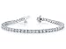 Round Diamonds Tennis Bracelet (7 inches) in 14 kt White Gold LIFETIME WARRANTY