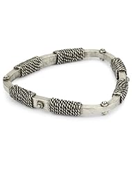 Low Luv by Erin Wasson Silver-Plated Triangle Rope Bangle Bracelet
