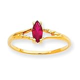 14k Ruby Birthstone Ring