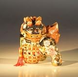 Bonsai Boy's Painted Foo Dog Figurine - Porcelain