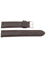 Genuine Swiss Army Garrison Textured Brown Leather 17mm Watch Strap