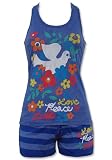 Junkfood Love Peace Life Bird Blue Tank and Short