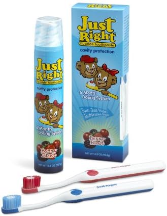 Just Right Children's Toothpaste (Berry Blast, 3.3 oz bottle)