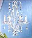 33001 Distressed White Metal Candle Holder