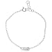 Sterling Silver FAITH Nameplate Chain Bracelet Adjustable 6.5-7.5 inches