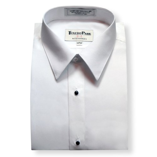 Tuxedo Shirt- White Boys Microfiber Laydown Collar