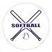 SOFTBALL - 6 INCH MAGNET