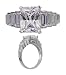 4.2 TCW Camilla CZ Engagement Ring - Radient Cut