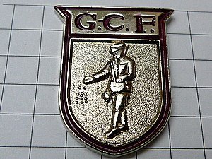 限定レア美品ピンズ◆紋章ハンティング狩猟家ライフル銃ピンバッ