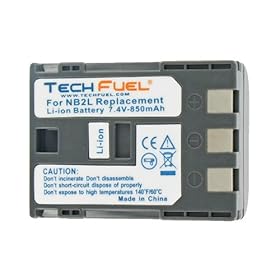 Canon PowerShot S30 Digital Camera Battery - Premium TechFuel® NB-2L Battery