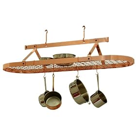 Enclume PR16awg-CP 5-Foot Oval with Grid Premier Ceiling Rack, Copper