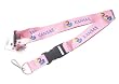 Kansas Jayhawks Clip Lanyard Keychain Id Holder Ticket Ncaa - Pink