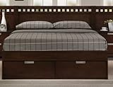 IMAGE OF Bela Eastern King Platform Bed, Cherry Finish By Homelegance