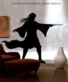 Vinyl Wall Decal Sticker Wizard Girl size 60inX74in item GFoster169s