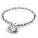 41PT7FSNYxL. SL500 SS75  Sterling Silver To Grandma With Love Engraved Heart Charm Bracelet 7.5